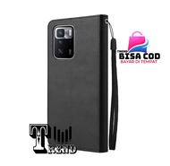 LEATHER CASE FLIP UNTUK XIAOMI POCO X3 GT -FLIP WALLET CASE KULIT XIAOMI POCO X3 GT - CASING DOMPET