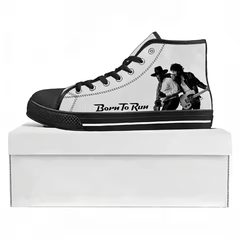 Born To Run High Top High Quality Bruce Springsteen Sneakers Mens Womens Teenager Canvas Sneaker Cas