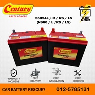 [ Installation Provided ] 55B24L | NS60LS / LST ] Century Marathoner Max | Car battery Bateri Kereta | Waja Vios honda