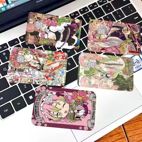 Popular Demon Slayer Kanroji Mitsuri Anime Different Styles Poker Sticker Film Tape Skin For Credit 