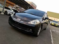 【全額貸】二手車 中古車 2007年 TIIDA 4D 黑色黑內裝