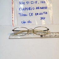 Japanese eyeglass frames, Emporio Armani size 140.