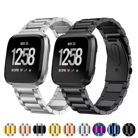 Stainless Steel strap for Fitbit Versa/Lite/Versa 2 3 4 Smart watch replacment Metal Belt Bracelet F