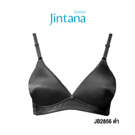 Jintana เสื้อชั้นใน (ไม่เสริมโครง) รุ่น Basic Bra รหัส JB2856 สีดำ