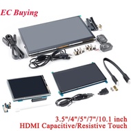 HDMI Capacitive Resistive Touch Screen LCD Display 3.5" 4" 5" 7" 10.1" inch 1024*600 800*480 for Ras