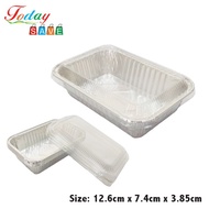 5 Pcs RC 4438 Aluminium Foil Tray With Lid Baking Tray Buffet Catering Wedding Food Expo