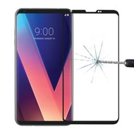 全城熱賣 - 適用於LG V30 0.26mm厚度 9H表面硬度 3D曲面全屏覆蓋鋼化玻璃保護膜 (顏色：黑色)