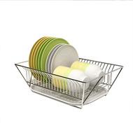 Stainless Steel Dish Drying Rack, Sink Side Dish Rack with Removable Drainboard for Kitchen Countertop