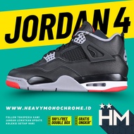 Jordan 4 Retro Bred Reimagined Sneaker FV5029-006 (Size 40.5-47.5)