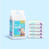 HOPPI ALL PREMIUM 99% BABY WATER WIPES 80 WIPES X 3 PACKS/ PREMIUM / HOPPI ANTIBACTERIAL WIPES 80S /