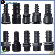 XS  Garden Hose Barb Connector, 16mm 20mm 25mm PE Screw Joint, Female Male Thread 1/2 3/4 To 1/2 3/4