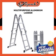 TIGERACK Ladder Aluminium Foldable Multipurpose Home Heavy Duty Tangga Lipat
