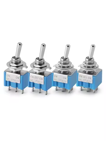 10PCS Toggle Switches Mini 3Pin 6Pin ON-ON/ON-OFF-ON ower Button Switch Car MTS-102 MTS-103 MTS-202 