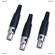 wucuuk 1PC 3pin ปลั๊กตัวเมีย MINI TA3F XLR Audio Microphone CONNECTOR MIC ADAPTER