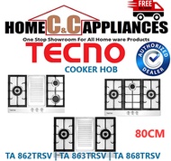 TECNO Cooker Hob / Gas Table / Stove / TA-862TRSV / TA-863TRSV / TA-868TRSV / 80CM / Safety Valve |