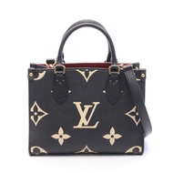 【二手】路易威登LOUIS VUITTON OnTheGo PM 雙色顏色手提包 M45659 黑色/米色皮革 OnTheGo PM 女士二手 A