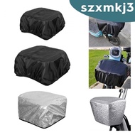 [Szxmkj3] Bike Basket Cover Elastic Cord Protective Cover for Adult Bikes Tricycles