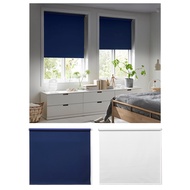 IKEA FRIDANS BLOCK-OUT ROLLER BLIND, blue/white, 60x195cm/80x195cm