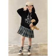 Plaid Skirt Dress Long Sleeve/E99/630