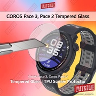 Coros Pace 3, Pace 2 Tempered Glass Screen Protector &amp; TPU Soft Film, Full Cover (coros smartwatch accessories)