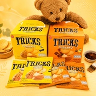 (1 Box 12 Packs) Tricks (Tricks) Baked Potato Chips Low Calorie (Original And Bbq Asian Flavor)