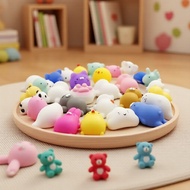 Stress Relief Mochi Squeeze Bean Collection 50/100/200pcs  Koleksi Mochi Squishy Kacang Hilangkan St