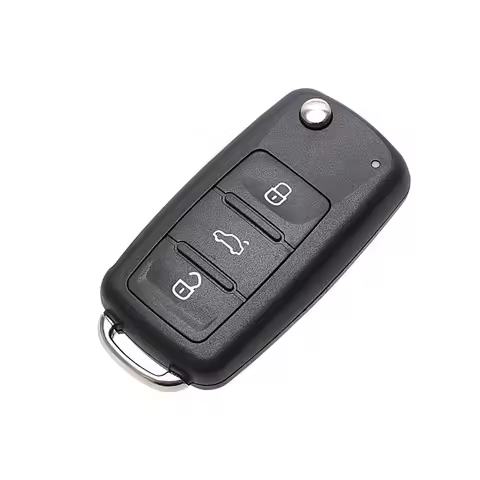 10pcs 3 Button 202AD Car Flip Key Shell Fob Case For Golf Polo Touran Tiguan Jetta Amarok Multivan G