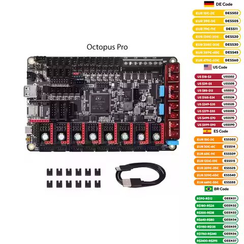 BIGTREETECH Octopus Pro V1.0/1 BTT Motherboard Klipper 3D Printer Accessories TMC2209 TMC5160 Pro En