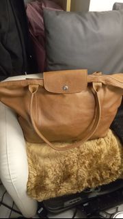 Longchamp 真皮手提包