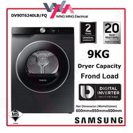 Samsung 9 kg Heat Pump Front‑Load Dryer DV90T6240LB/FQ Smart Energy‑Efficient Laundry Appliance