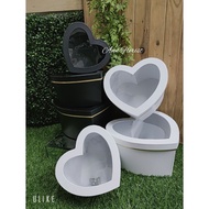 5375 3In1 Hot Heart Shape Love Flower Box Transparent Window Cover Valentine's
