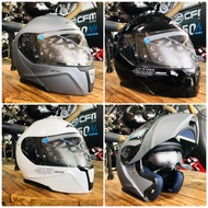 AXXIS FU403 SV Gecko SV Flip-Up Modular Double Visor Fullface Helmet Original Import From Spain