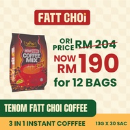 Tenom FattChoi Coffee - 3 in 1 Instant Coffee Mix 1 CARTON