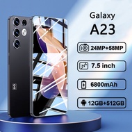 โทรศัพท์มือถือ Sinsang Galaxy A23 เครื่องใหม่ 7.5 นิ้วHD 5G Dual Sim smartphone(12GB+512GB)โทรศัพท์มือถือราคาถูก ndroid12.0 รองรับภาษาไทย ระบบนำทาง GPS มือถื