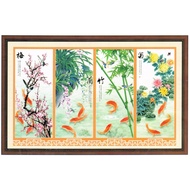 Tranh thêu chữ thập tứ quý 5D A960