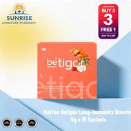 [Sunrise Homecare Pharmacy store]BeFree Betigor Lung-Immunity Booster (15 Sachets) | Cendawan Susu H