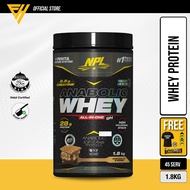 NPL Anabolic Whey gH 4lbs/2lbs - with Lab Test, Whey Protein with 2.5g Creatine, Original Guarantee