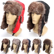 DUMIYL Russian Ushanka Outdoors Earflap Fur Ski Hat