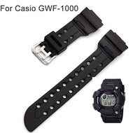 Silicone Band Strap for Casio G-SHOCK GWF-1000 Black Waterproof Sweatproof Rubber WatchBand Universa