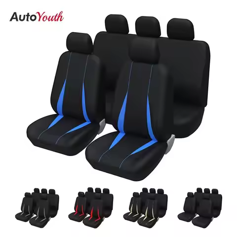 Full Set Car Seat Covers Universal Fit 9 PCS Front Seat Covers & Rear Seat Covers Kit for Audi a4 fo
