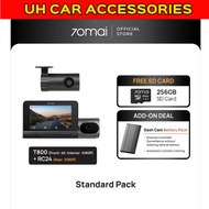 70mai T800 Dashcam | 3 Channel | Dual 4K HDR | 4G GPS & AI Parking Surveillance