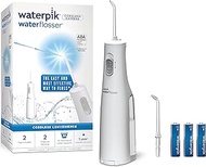 Waterpik Cordless Water Flosser, Battery Operated &amp; Portable for Travel &amp; Home, ADA Accepted Cordless Express, White WF-02(Packaging may vary)