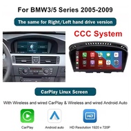 CARABC 8.9" Wireless Carplay Android Auto Car Radio For BMW 3 5 Series E60 E61 E62 E63 E90 E91 E92 E