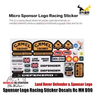 Upgrade Part Micro Sponsor Logo Racing Sticker Decals Rc MN D90
