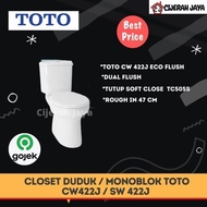 Closet Duduk Toto Cw 422 J / Kloset Duduk Toto Cw422J Dual Flush Promo