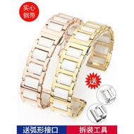 Ceramic Stainless Steel Watch Strap Suitable for guess Iron Dashi ck dw Steel Band Watch Chain 18mm Men Women 16mm