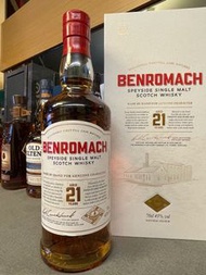 兩瓶$3000百樂門21年單一麥芽威士忌  Benromach Aged 21 Years Speyside Single Malt Scotch Whisky