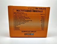 Multivitamins + Minerals EURIVIT-M Tablets 100 Tablets