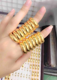 Nhẫn Trơn Mạ Vàng 24k In 9999 Loại 5 Chỉ