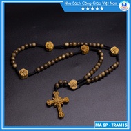 Rosary Grip 50 Agarwood 8ly TRAM15 - Agarwood Grain - Catholic Gift - Nscgvn